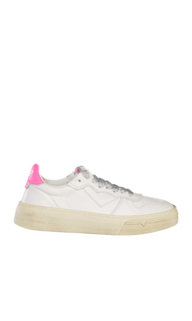 4B12 Soft White Leather Sneakers