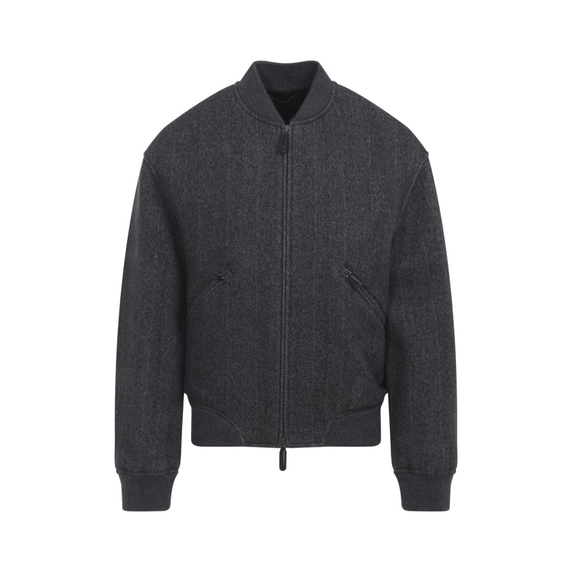 Giorgio Armani Excalibur Grey Cashmere Blouson Jacket