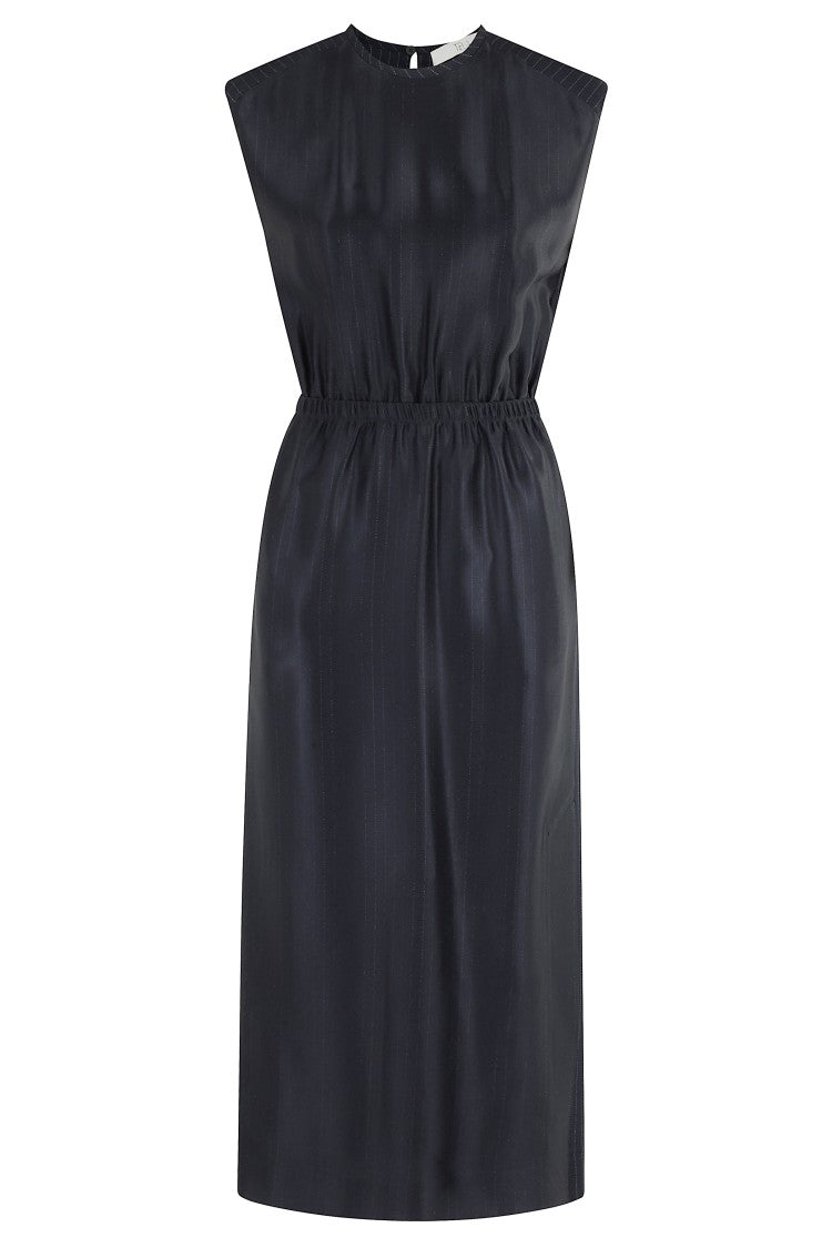 Tela Rigo Midi Dress With Flattering Neckline