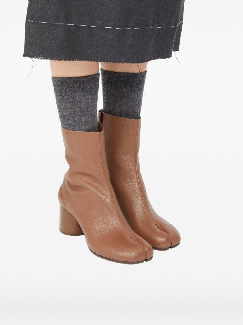 Maison Margiela Brown Lamb Leather Ankle Boots