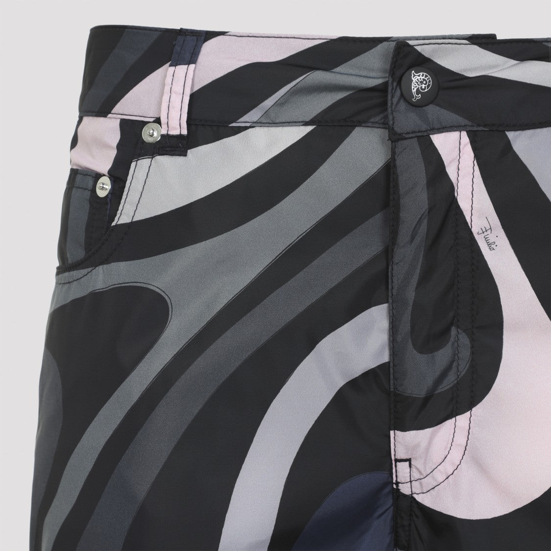 Pucci Wide Leg Trousers With Abstract Pattern