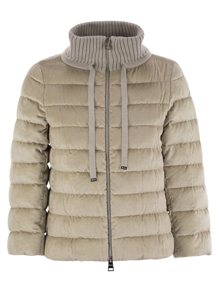 Herno Resort Hood In Dusty Velvet