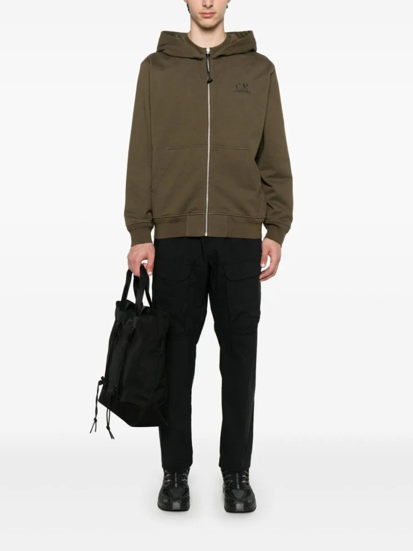 C.P. Company Logo-Embroidered Hoodie