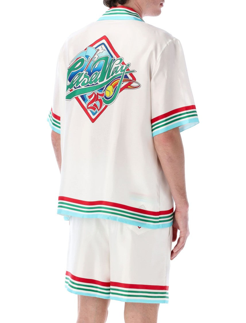 Casablanca Short Sleeve Cuban Collar Shirt