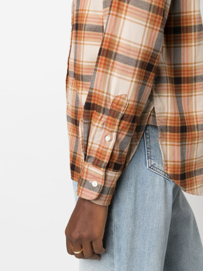 Polo Ralph Lauren Check Print Beige Shirt