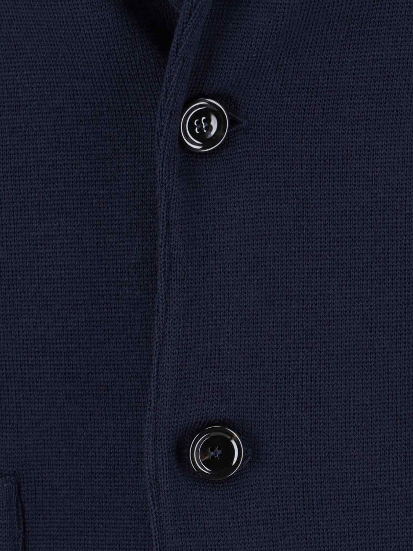 Lardini Single-Breasted Blazer – Navy
