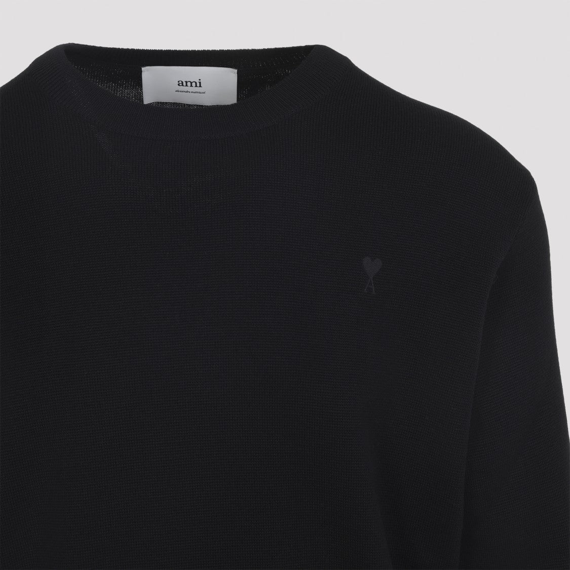 Ami Adc Black Wool Sweater