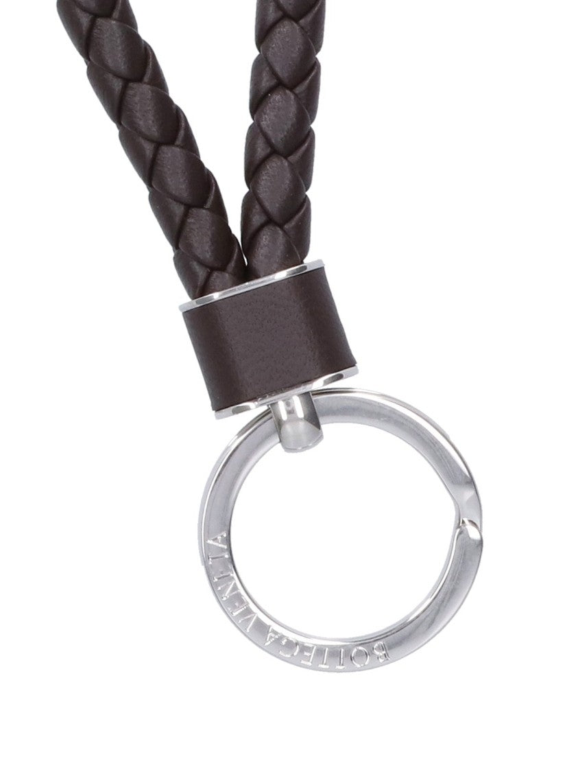 Bottega Veneta Braided Lambskin Leather Keyring