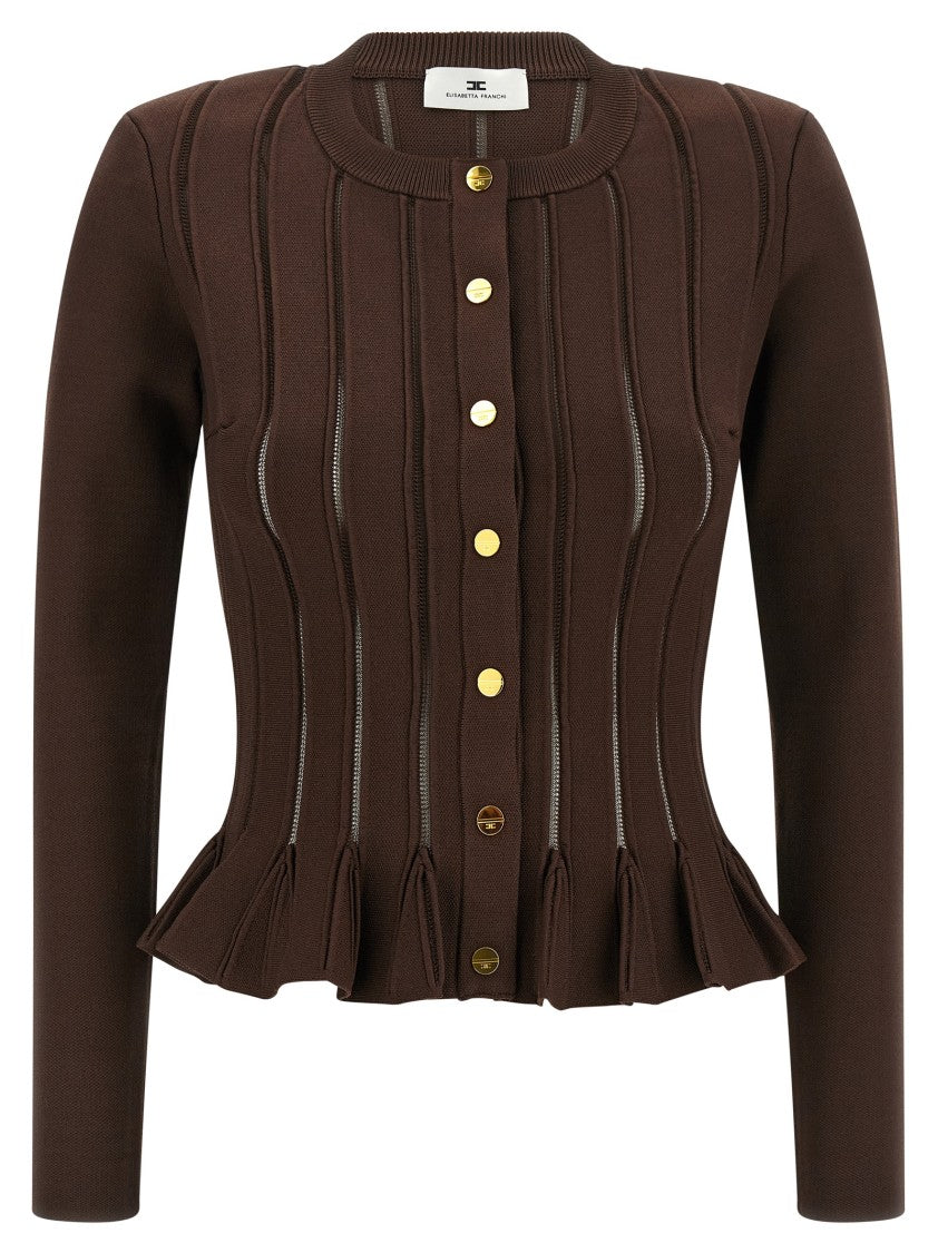 Elisabetta Franchi Cardigan Trama À Jour