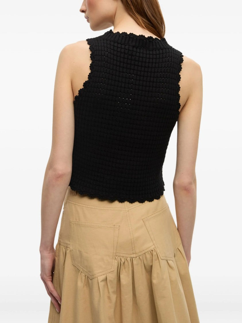 Ganni Crochet Top