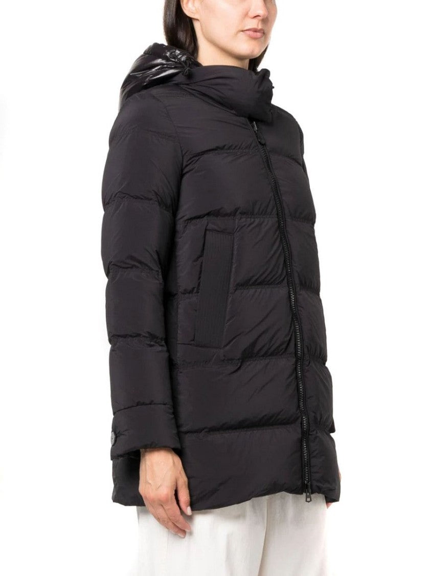 Peuterey Women's Puffer Jacket With Hood And Textured Panels