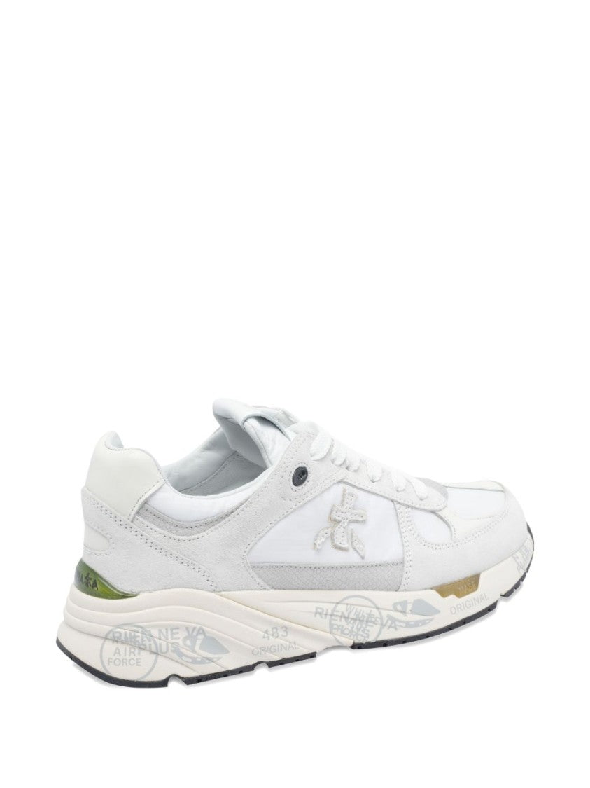Premiata Low-Top Sneakers With Textured Panels And Chunky Sole