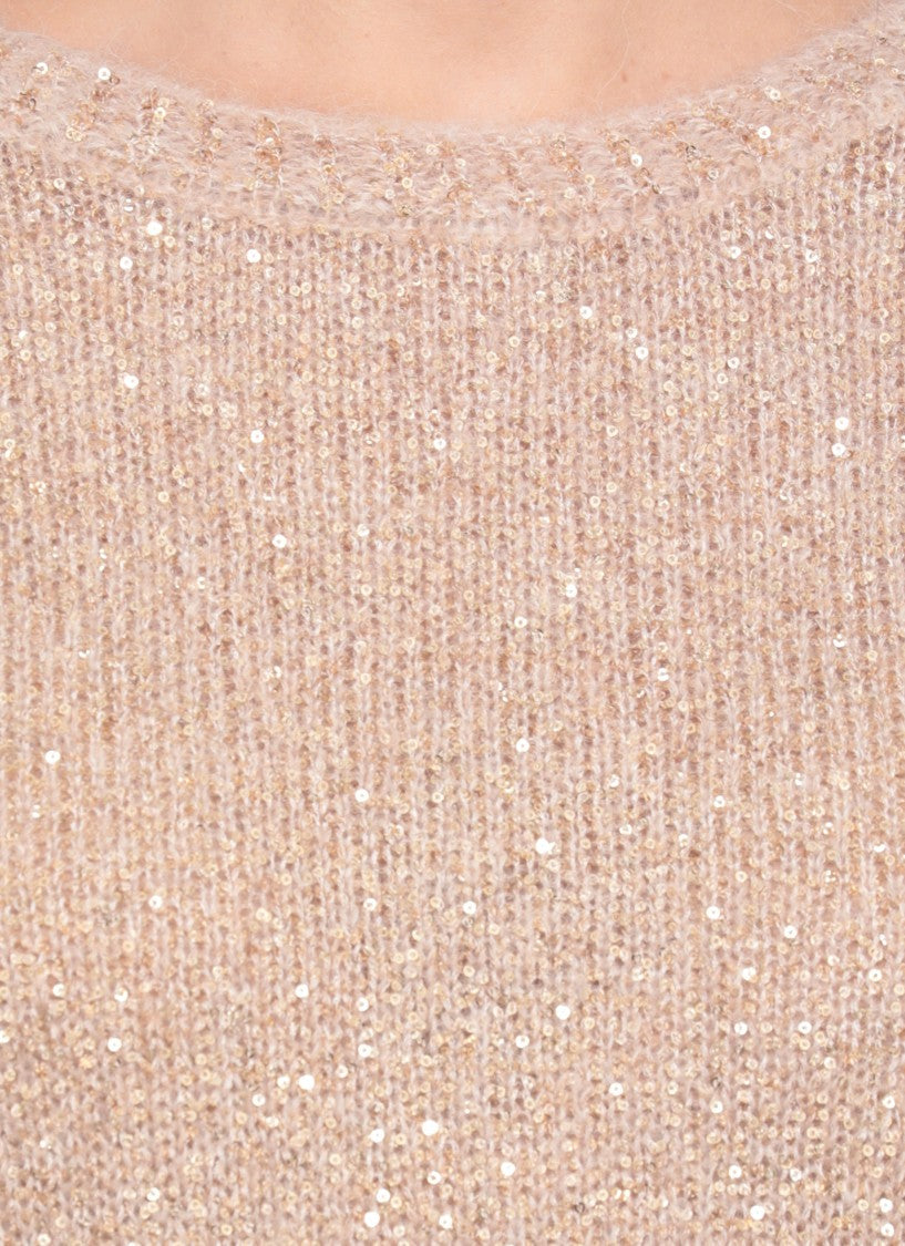 D. Exterior Beige Wool And Alpaca Sweater