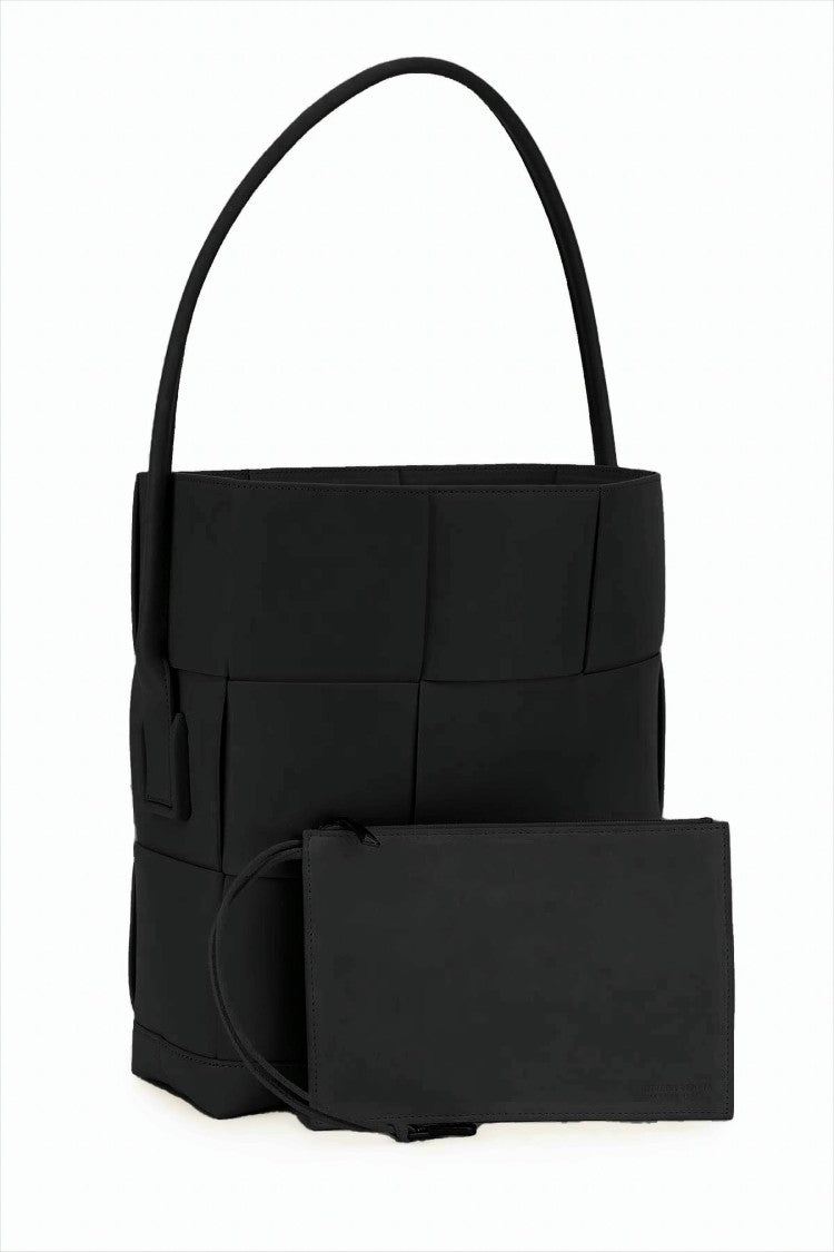 Bottega Veneta Vertical Woven Calfskin Shoulder Bag