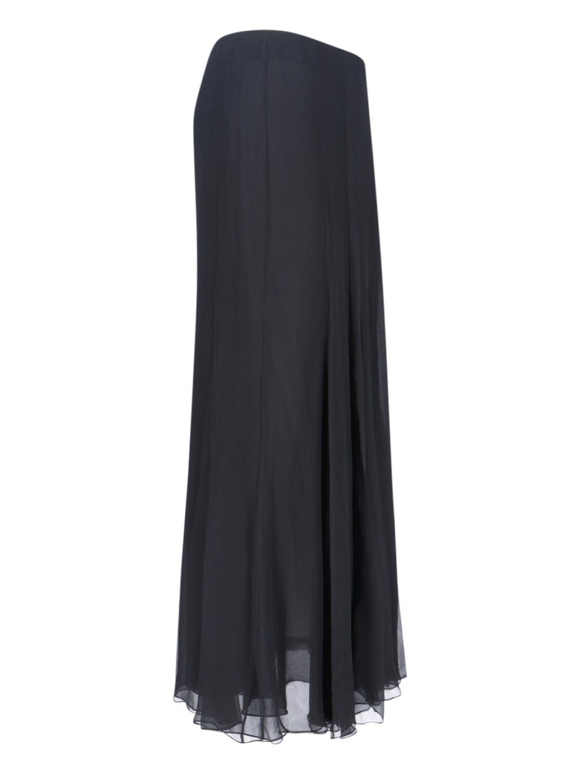 Chloé Silk Layered Ruffle Skirt With Mid-Rise Waist