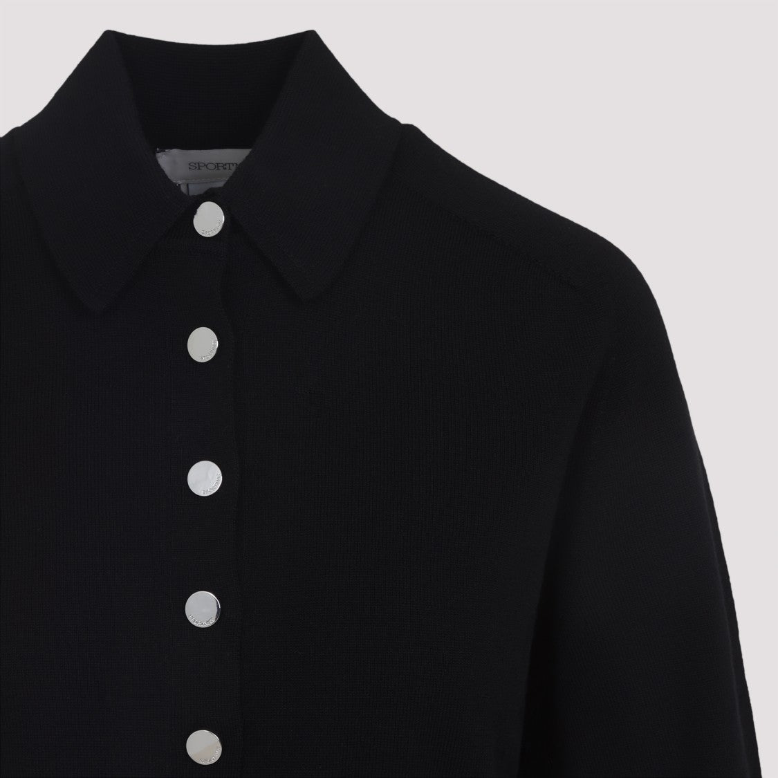Sportmax Sportmax Black Virgin Wool Perseo Cardigan