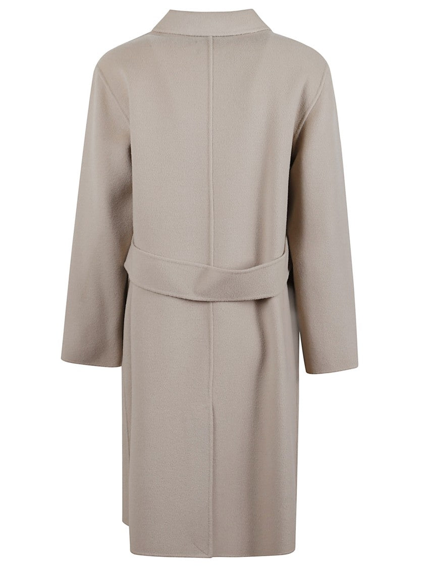 Max Mara Relaxed Fit Wool Coat With Classic Button-Up Design