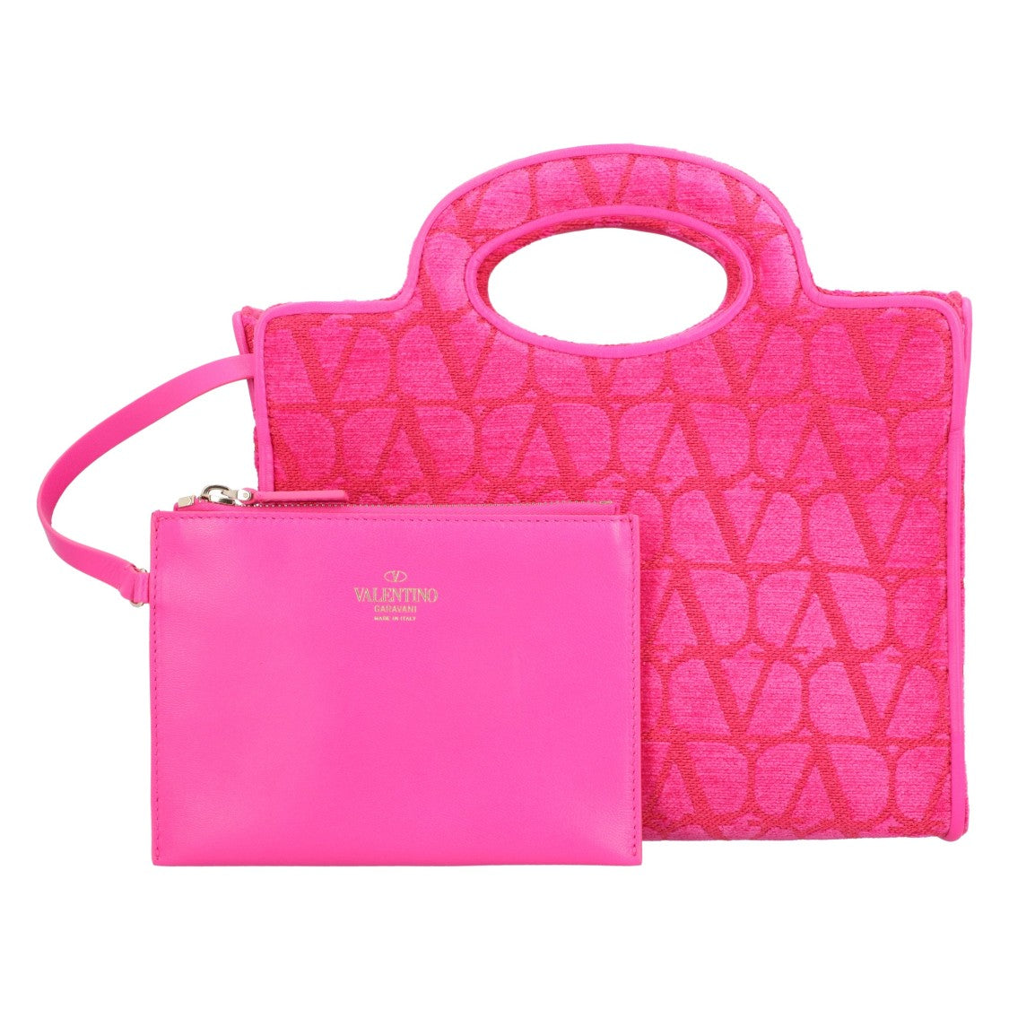 Valentino Vlogo Monogram The Third Open-Top Shoulder Bag
