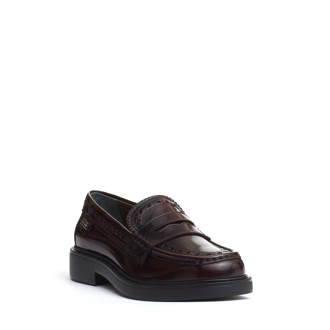 Tod's Burgundy Leather Moccasin