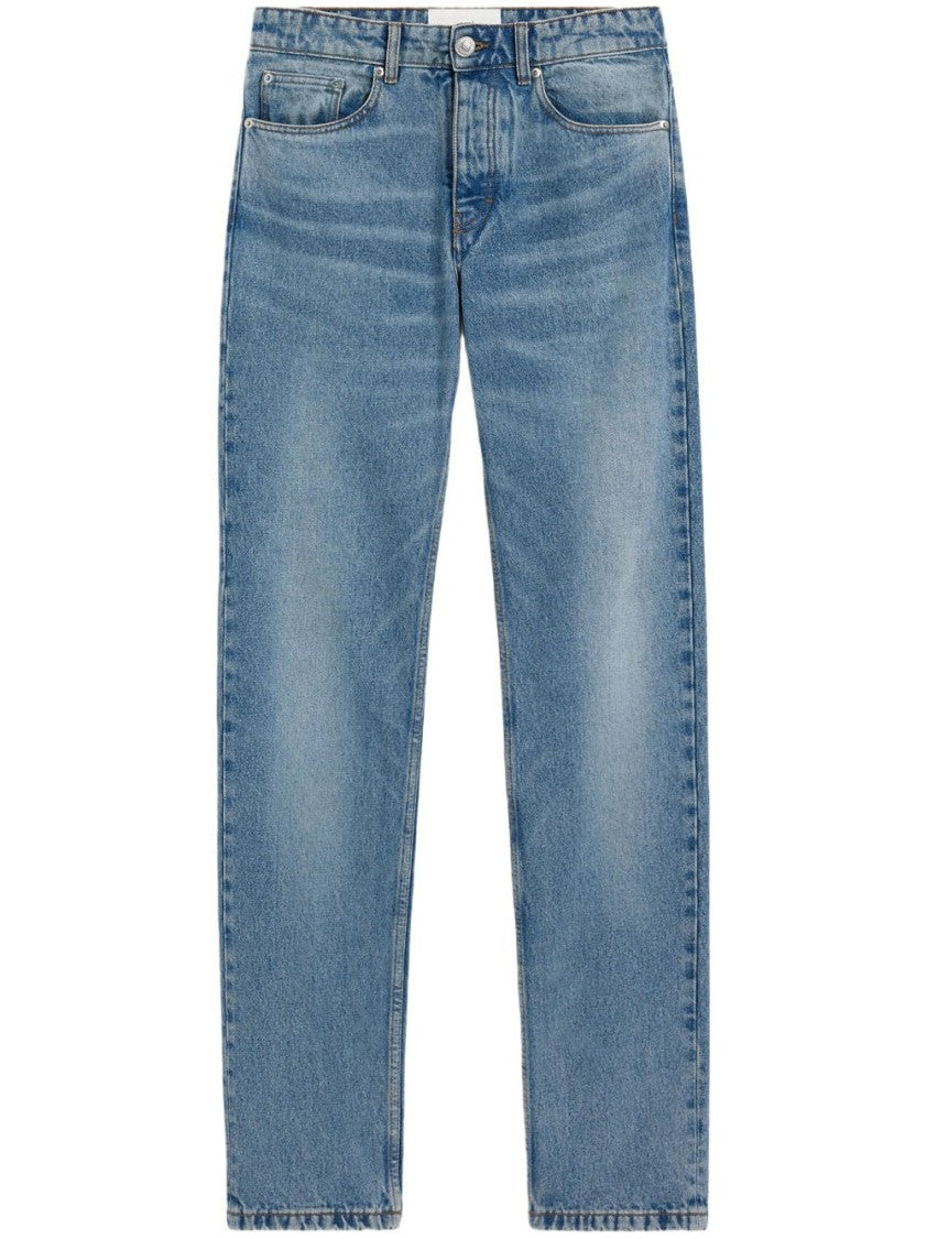 Ami Indigo Cotton Slim Jeans