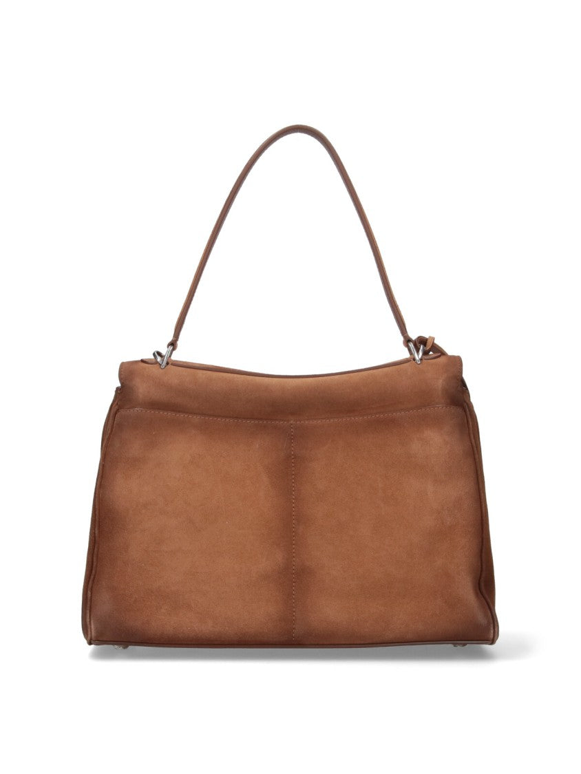 Balenciaga Structured Brown Bag With Minimalist Design
