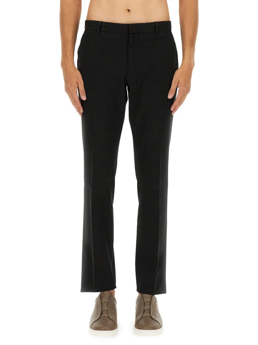 Zegna Straight-Leg Premium Cotton Pants