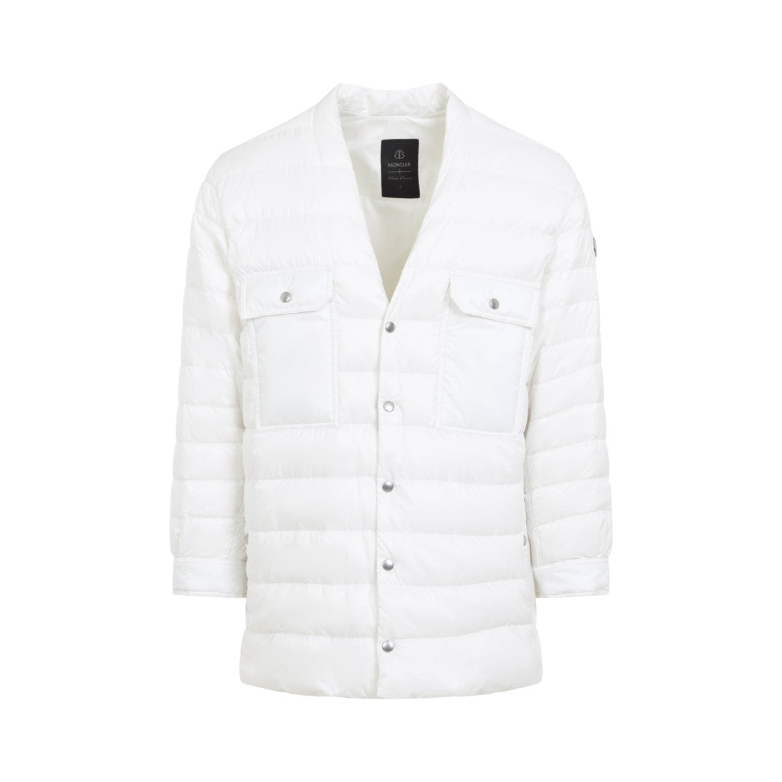 Moncler X Rick Owens Milk White Padded Outer Shirt Jacket