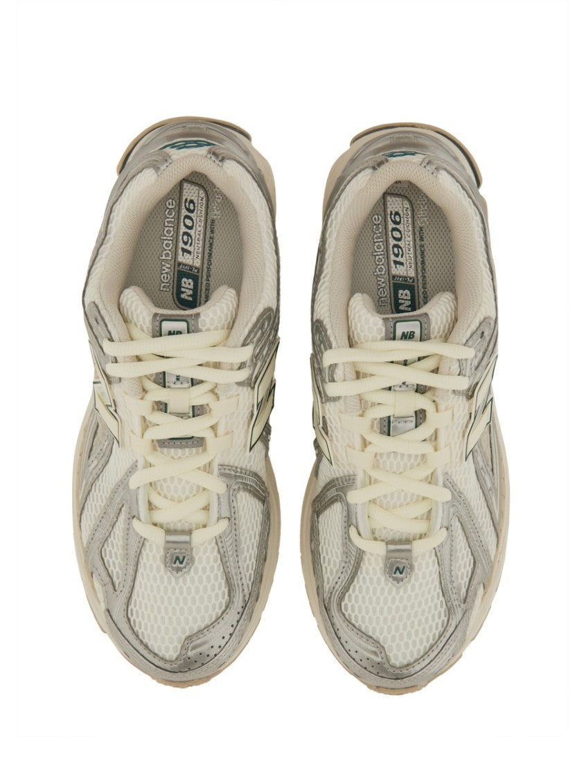New Balance Layered Mesh Sneakers With Cushioned Sole And Signature Logo