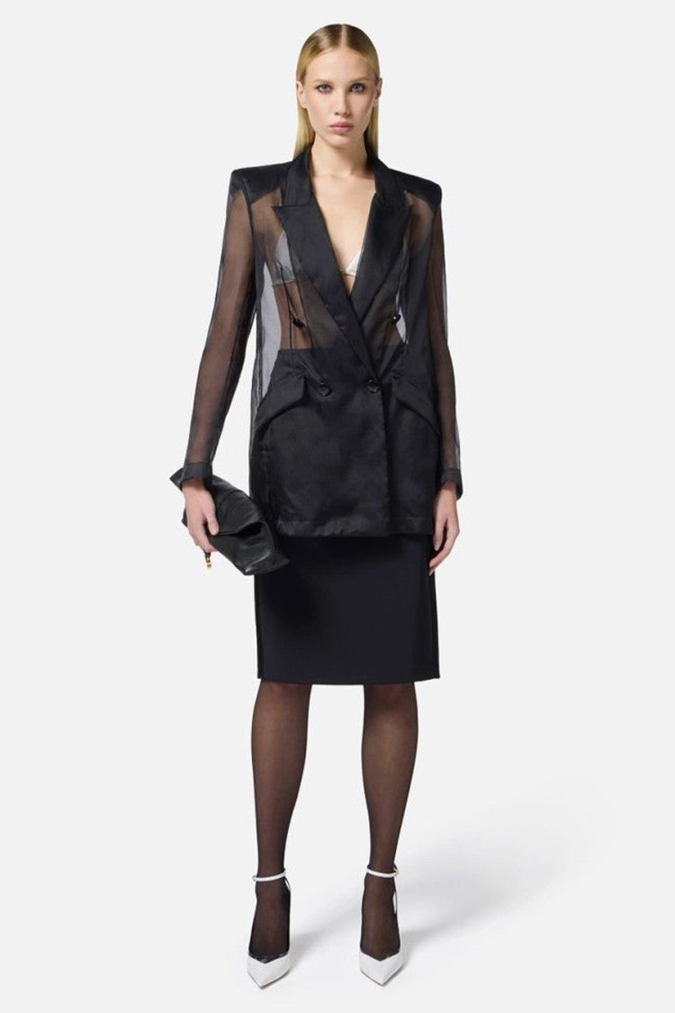Elisabetta Franchi Fitted Midi Skirt
