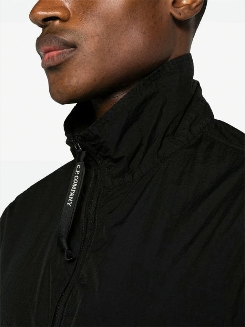 C.P. Company High-Collar Black Polyamide Casual Jacket