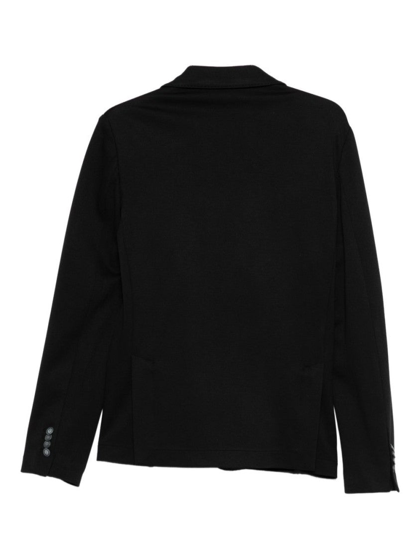 Daniele Alessandrini Tailored Black Blazer With Two-Button Closure