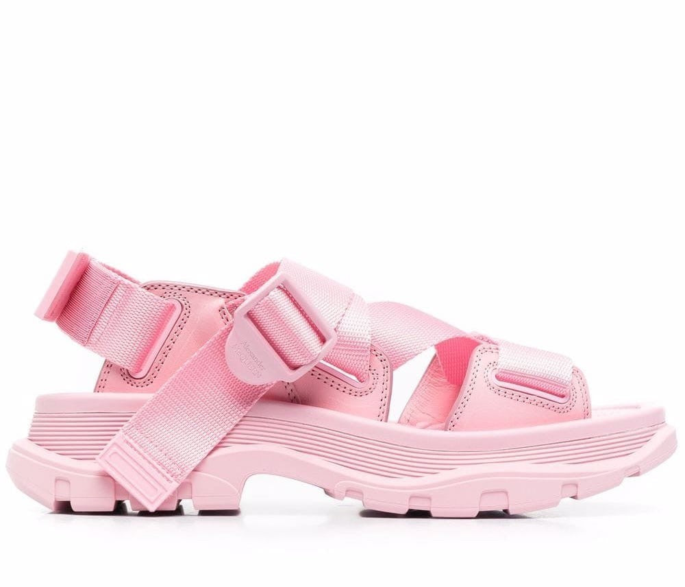 Alexander Mcqueen Tread Sandals With Adjustable Straps