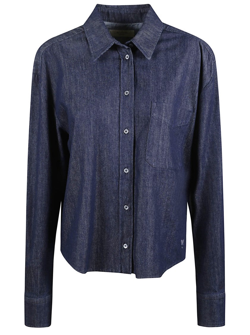 Max Mara Dark Indigo Boxy Fit Denim Shirt