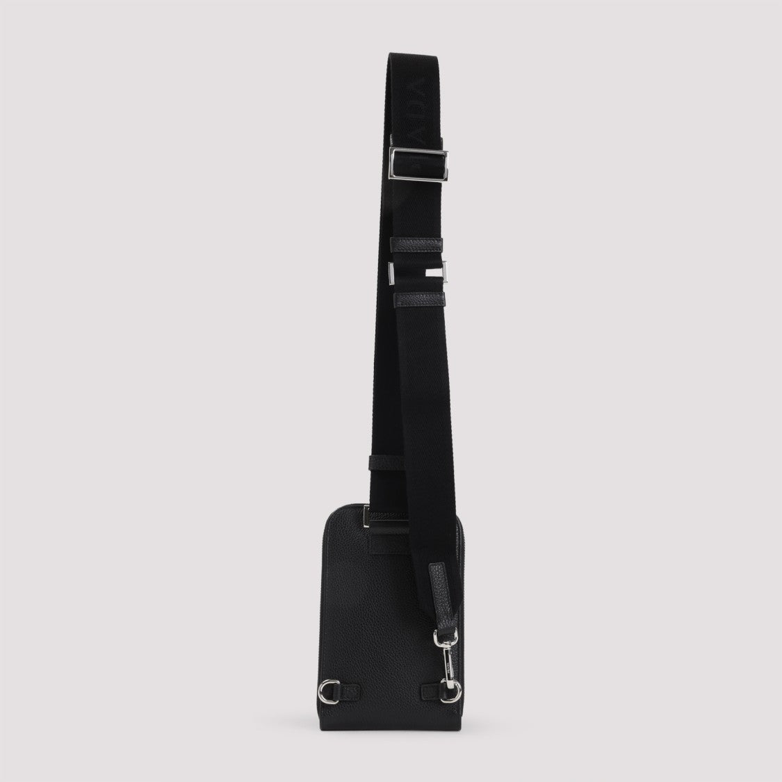 Prada Textured Black Calf Leather Phone Cover