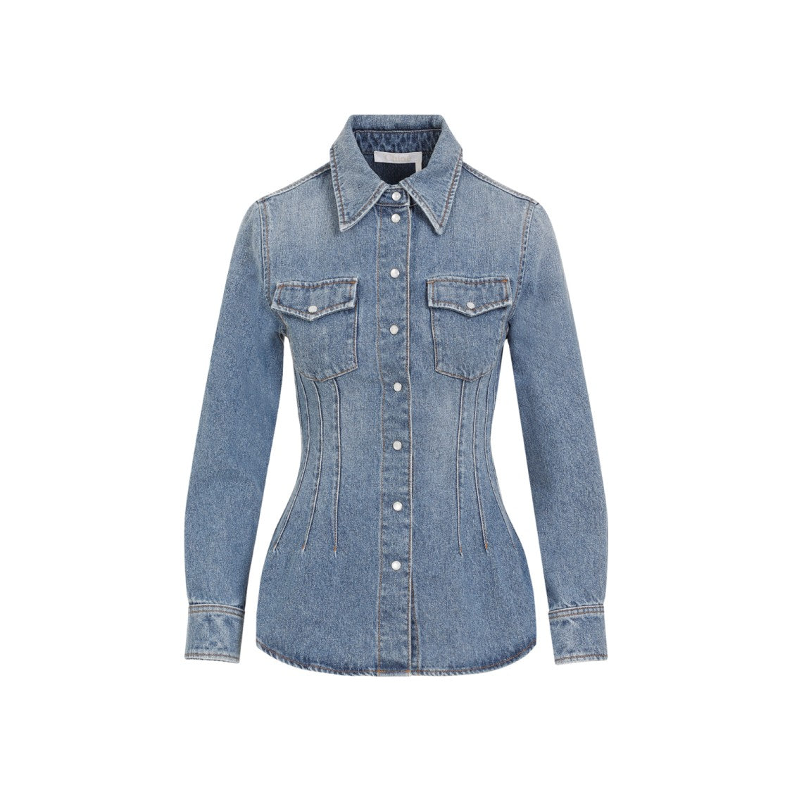 Chloé Foggy Blue Cotton Shirt