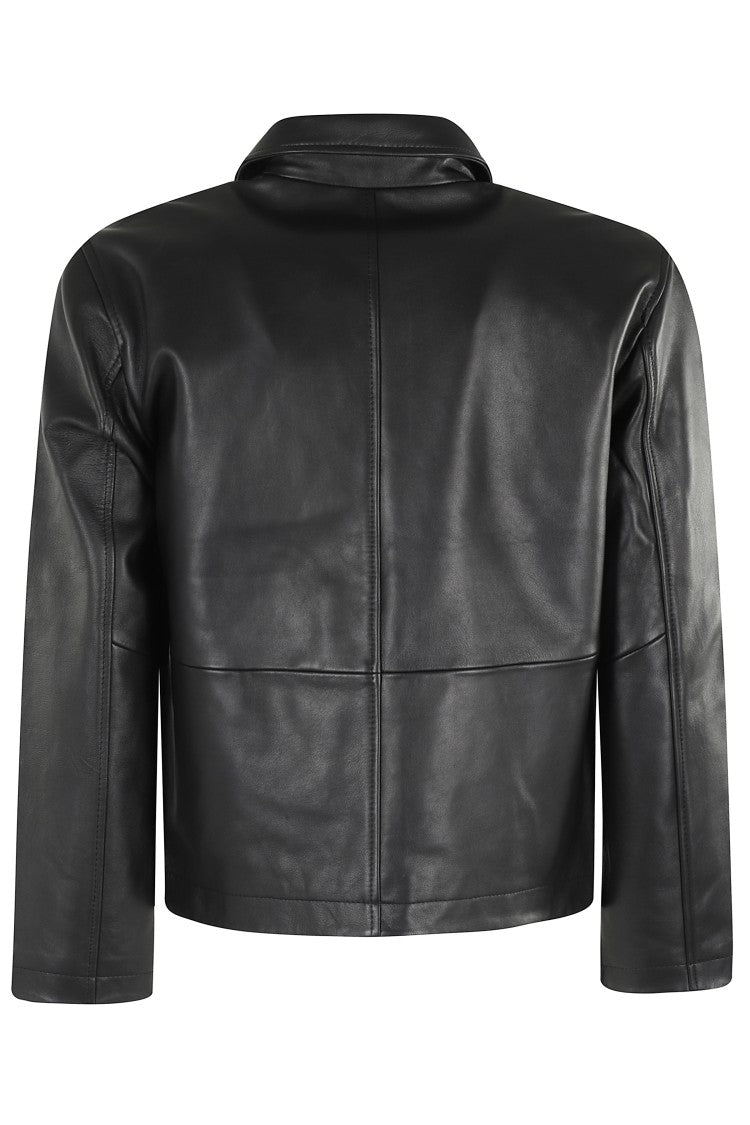 Sunflower Short Leather Jacket