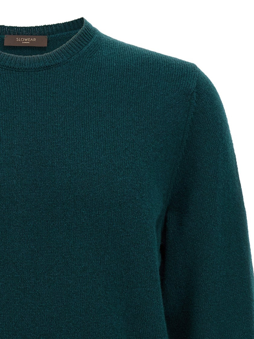 Zanone Slim Fit Virgin Wool Crewneck Sweater