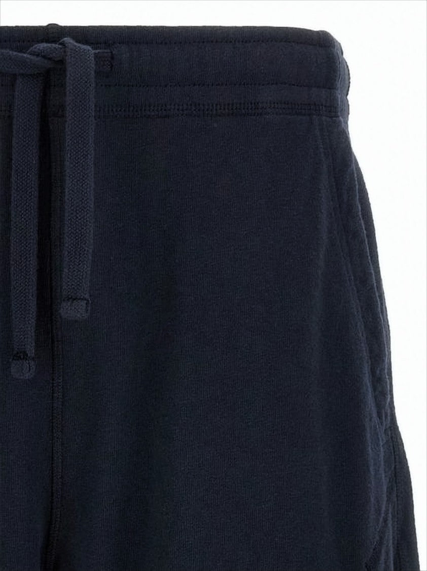 Stone Island Relaxed Fit Blue Cotton Shorts
