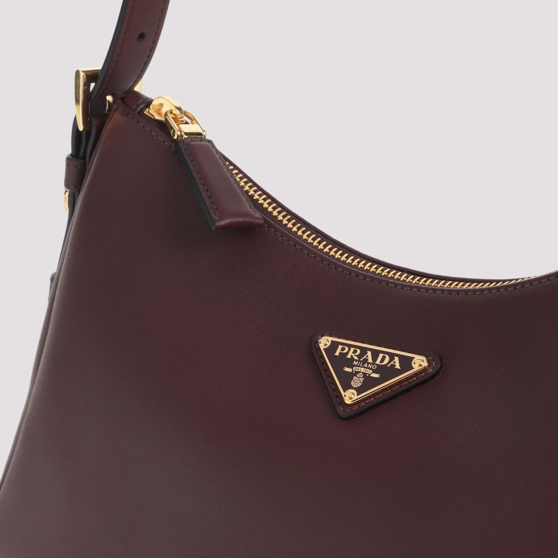 Prada Bordeaux Calf Leather Sacca Handbag