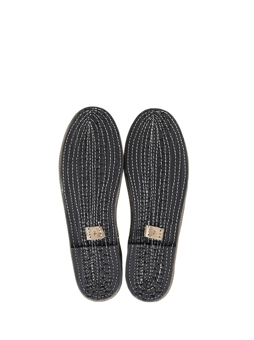 Sentier Deep Blue Velvety Slip-On Shoes With Minimalist Silhouette