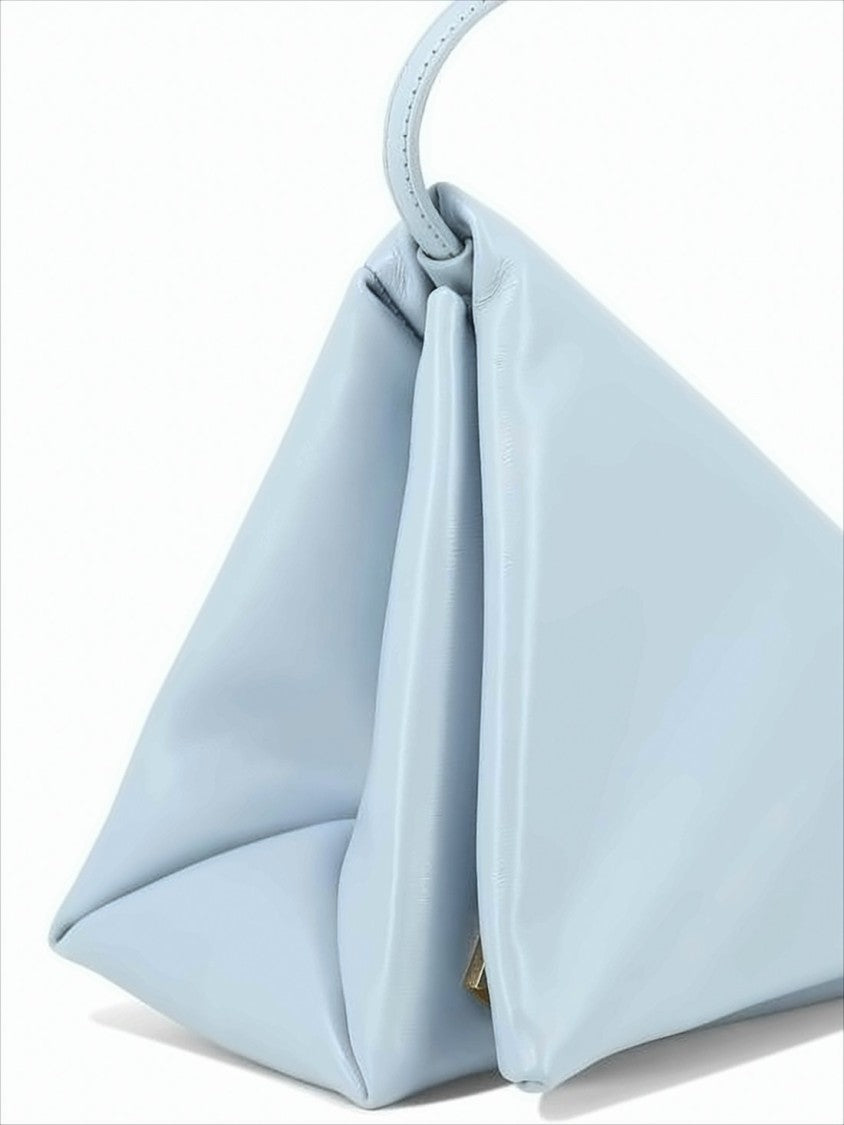 Marni Triangular Silhouette Calfskin Leather Shoulder Bag