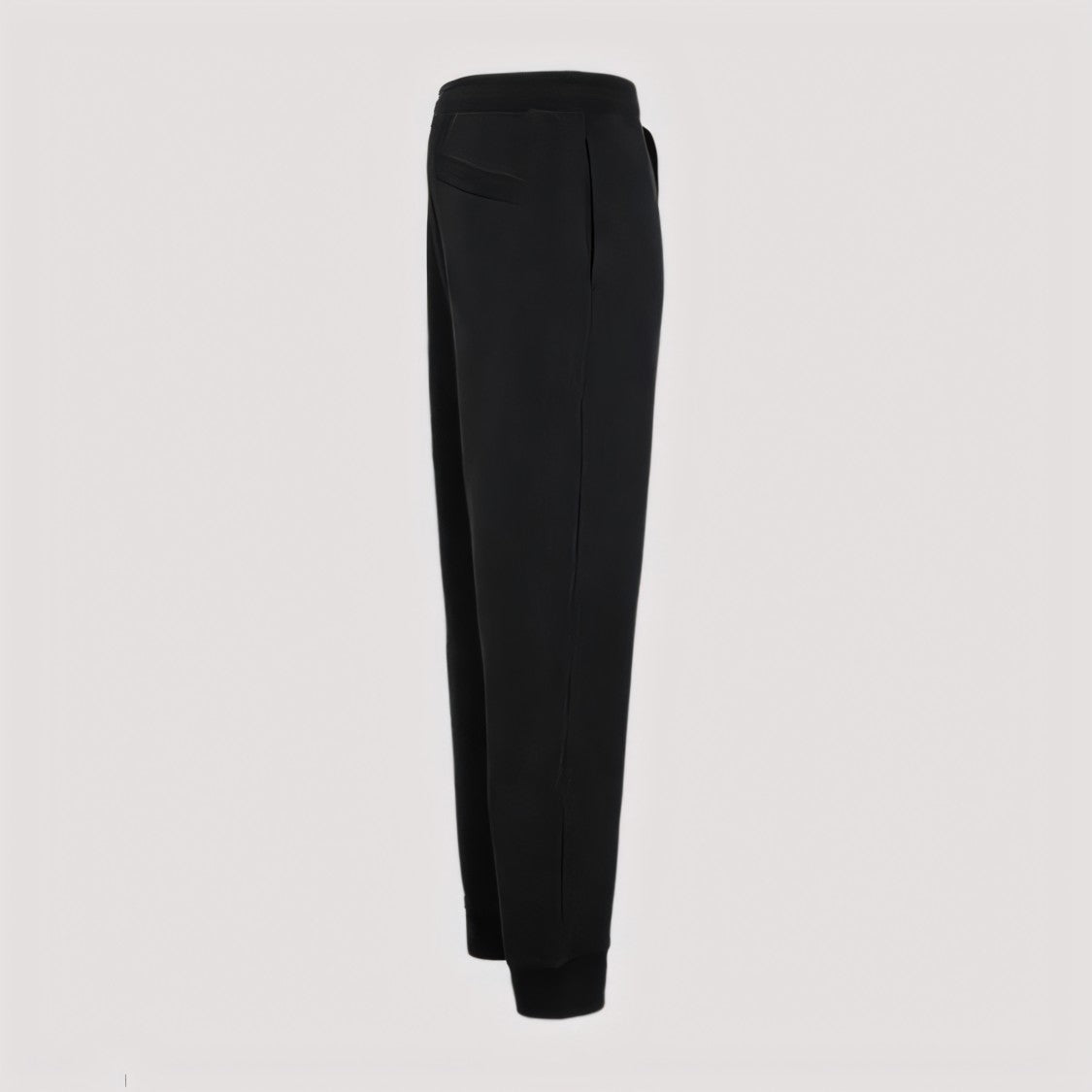 Stone Island Black Jogger Pants With Adjustable Waist And Cargo Pocket