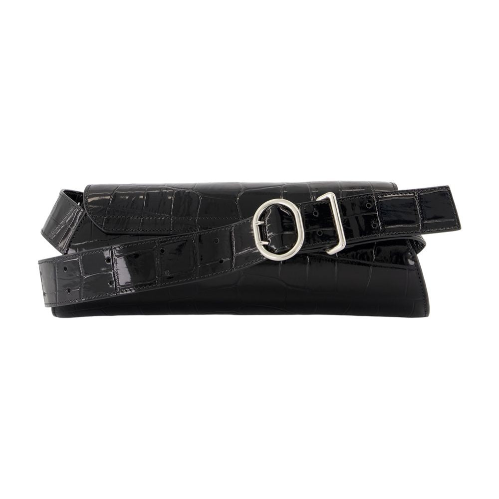 Jil Sander Cannolo Small Purse - Leather - Black
