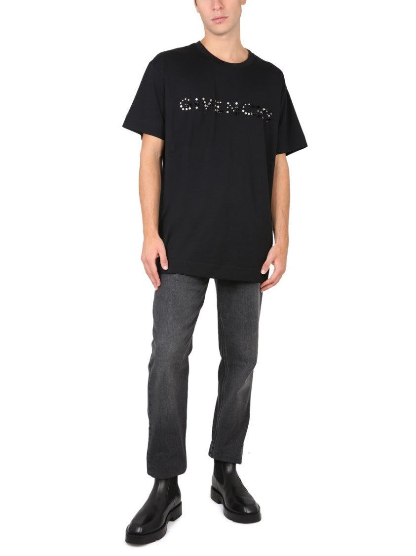 Givenchy Black T-Shirt With Bold Logo