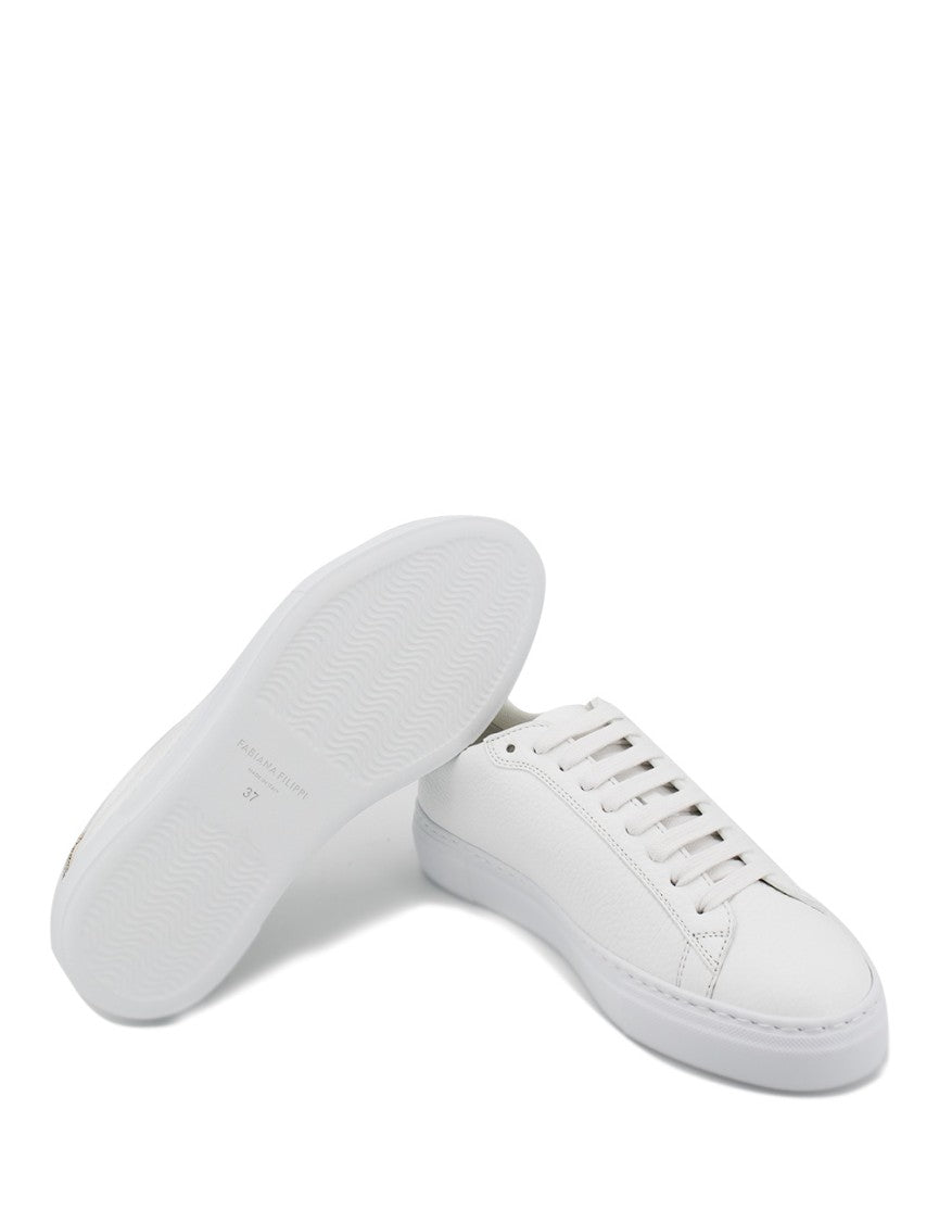 Fabiana Filippi Minimalist White Leather Sneakers