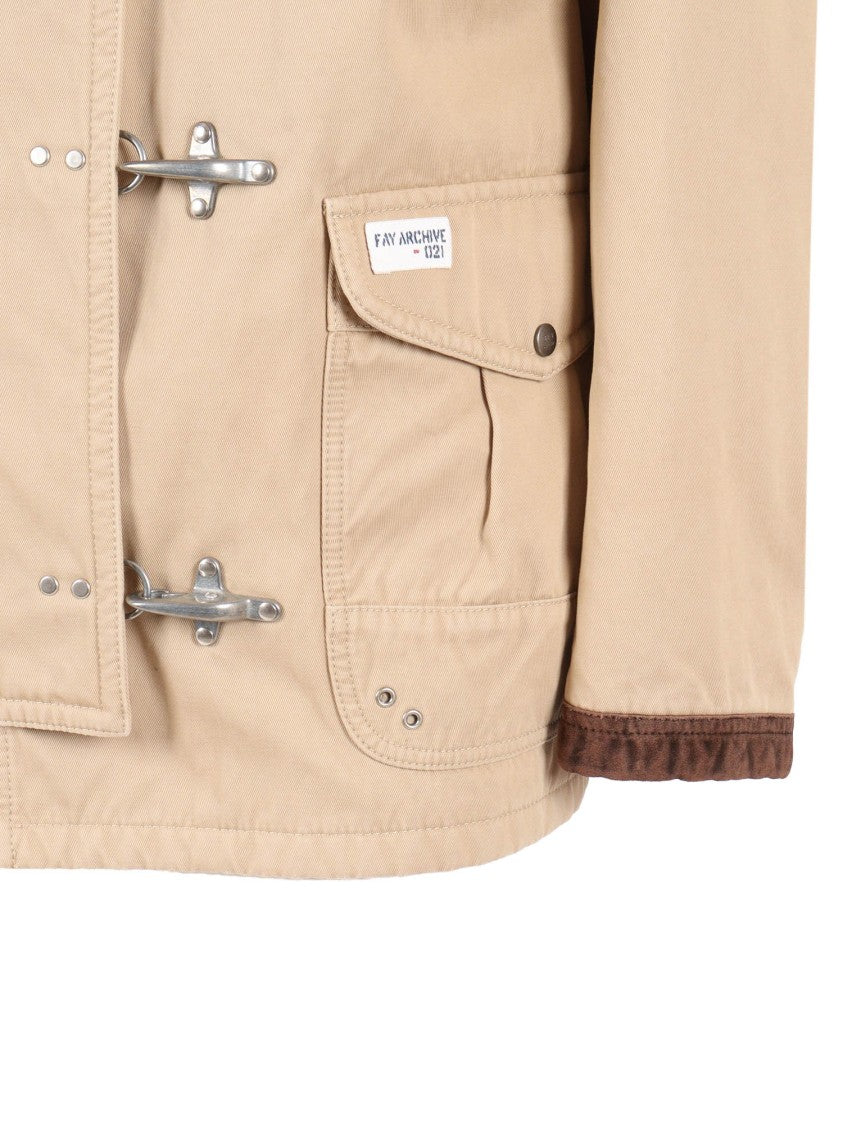 Fay 4 Hooks Archive Classic Cotton Button-Up Shirt