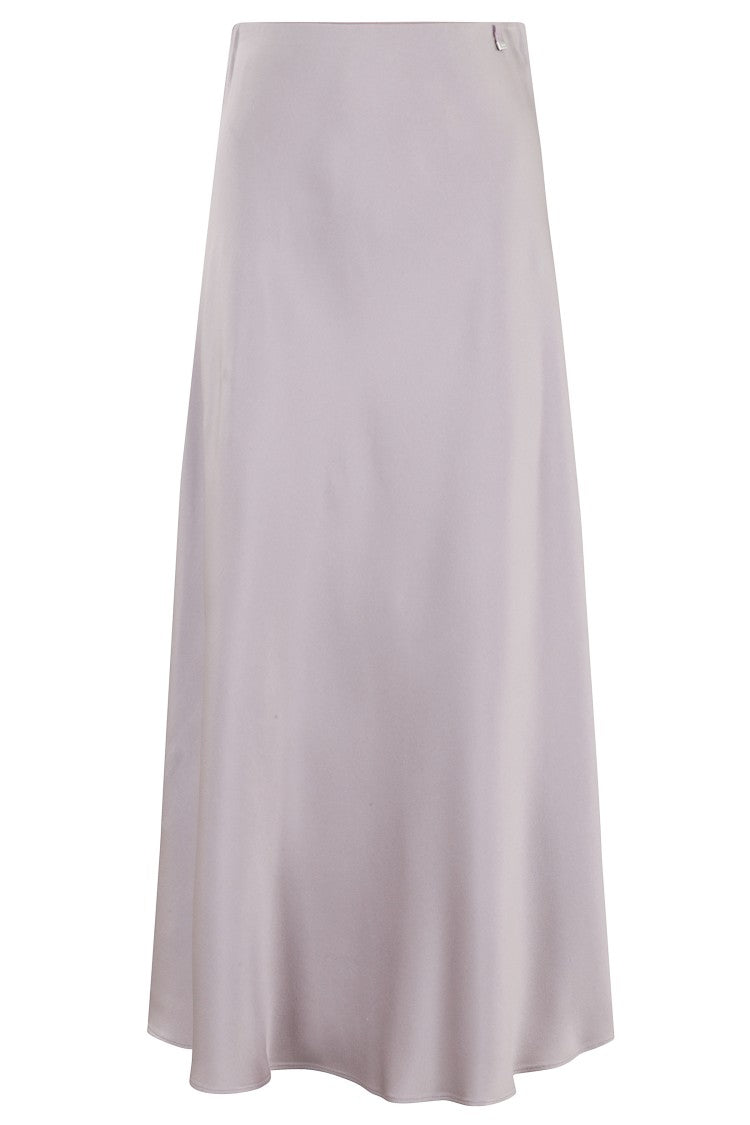 Herno Flowing Midi Skirt With Elasticized Waistband