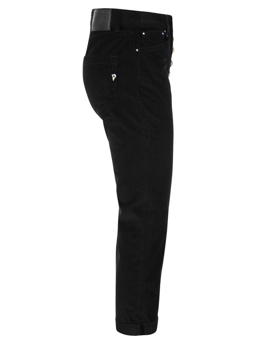 Dondup Koons Loose-Fitting Velvet Trousers