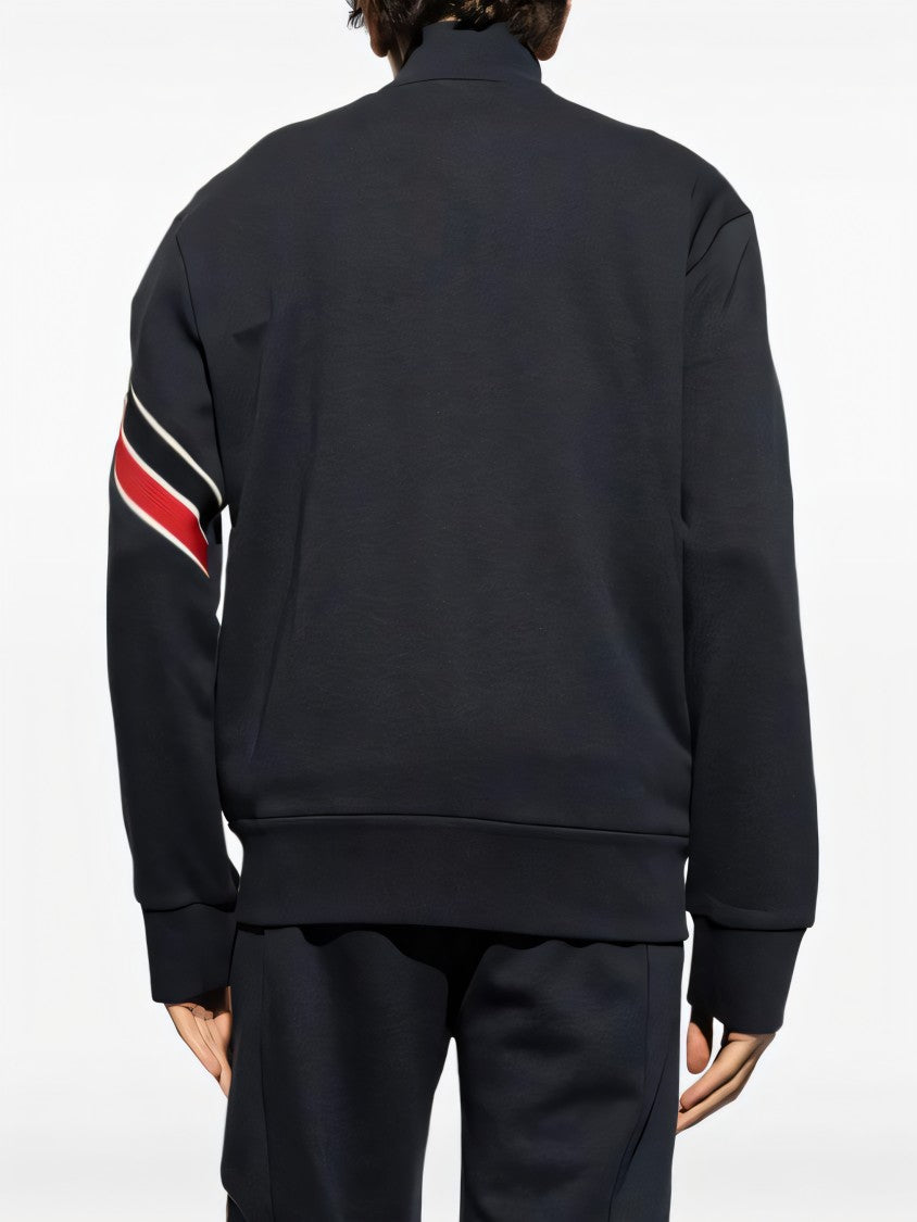 Moncler Jacket With High Collar And Full Zip Closure