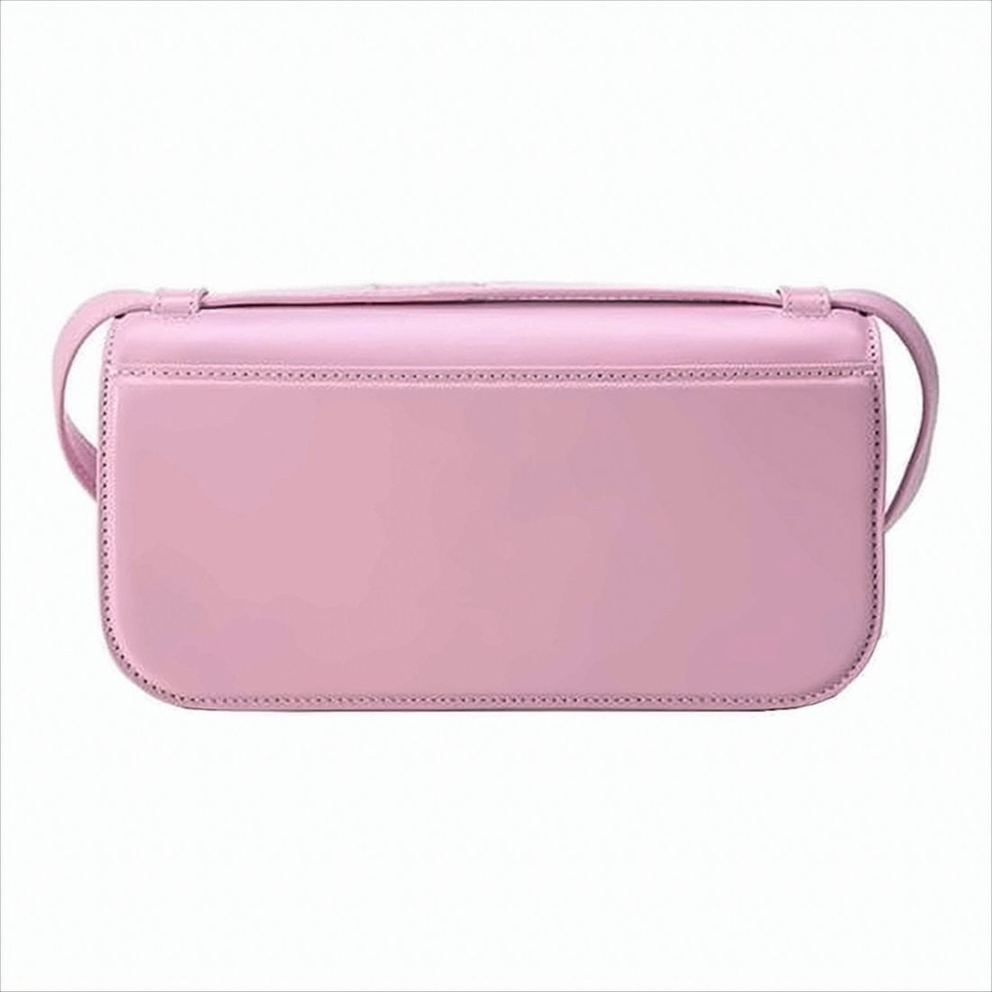 Balenciaga Rectangular Leather Crossbody Bag With Metallic Detail